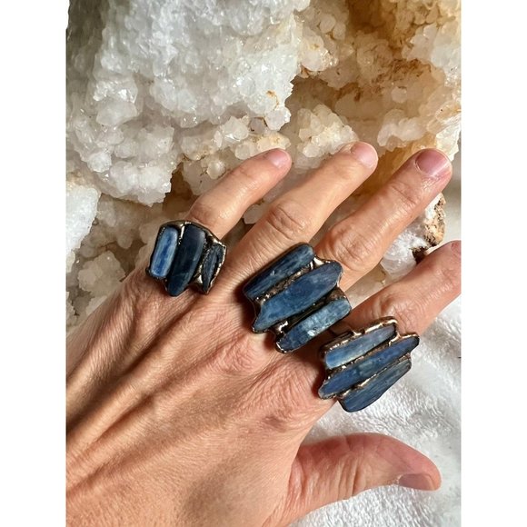 Crystal Rock Jewelry - Kyanite Reiki Atttuneme Ring